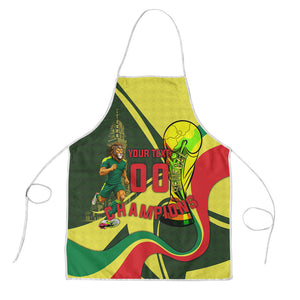 Personalized Senegal Champions World Football 2026 Apron Lions Of Teranga - Great Mosque Of Touba Pattern