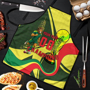 Personalized Senegal Champions World Football 2026 Apron Lions Of Teranga - Great Mosque Of Touba Pattern