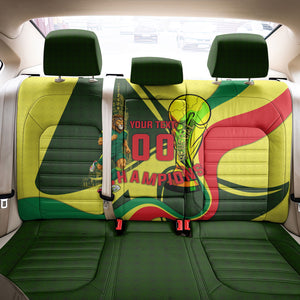 Personalized Senegal Champions World Football 2026 Back Car Seat Cover Lions Of Teranga - Great Mosque Of Touba Pattern