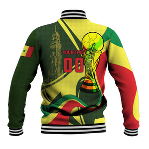 Personalized Senegal Champions World Football 2026 Baseball Jacket Lions Of Teranga - Great Mosque Of Touba Pattern