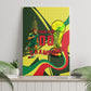 Personalized Senegal Champions World Football 2026 Canvas Wall Art Lions Of Teranga - Great Mosque Of Touba Pattern