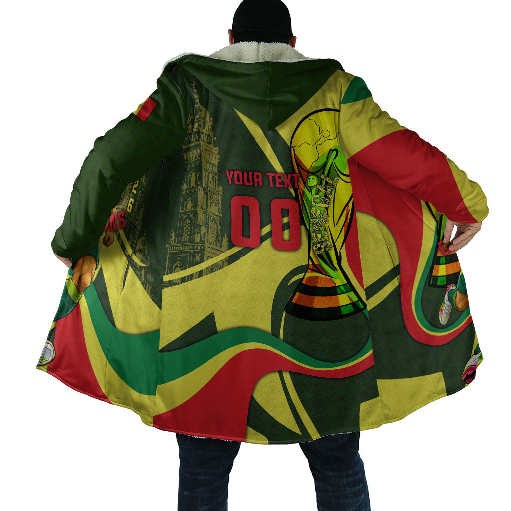 Personalized Senegal Champions World Football 2026 Cloak Lions Of Teranga - Great Mosque Of Touba Pattern