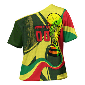Personalized Senegal Champions World Football 2026 Cross Shoulder Shirt Lions Of Teranga - Great Mosque Of Touba Pattern