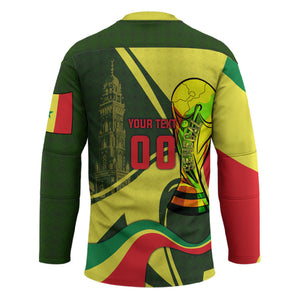 Personalized Senegal Champions World Football 2026 Hockey Jersey Lions Of Teranga - Great Mosque Of Touba Pattern