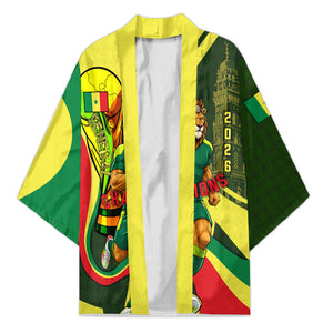 Personalized Senegal Champions World Football 2026 Kimono Lions Of Teranga - Great Mosque Of Touba Pattern