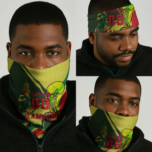 Personalized Senegal Champions World Football 2026 Neck Gaiter Lions Of Teranga - Great Mosque Of Touba Pattern