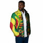 Personalized Senegal Champions World Football 2026 Padded Jacket Lions Of Teranga - Great Mosque Of Touba Pattern