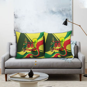 Personalized Senegal Champions World Football 2026 Pillow Cover Lions Of Teranga - Great Mosque Of Touba Pattern