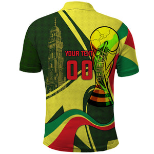 Personalized Senegal Champions World Football 2026 Polo Shirt Lions Of Teranga - Great Mosque Of Touba Pattern