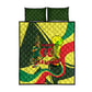 Personalized Senegal Champions World Football 2026 Quilt Bed Set Lions Of Teranga - Great Mosque Of Touba Pattern
