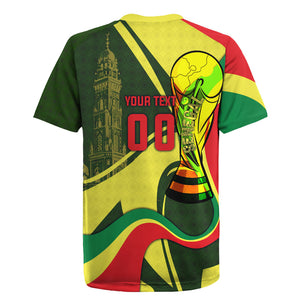 Personalized Senegal Champions World Football 2026 Rugby Jersey Lions Of Teranga - Great Mosque Of Touba Pattern