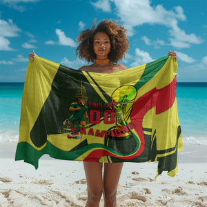 Personalized Senegal Champions World Football 2026 Sarong Lions Of Teranga - Great Mosque Of Touba Pattern