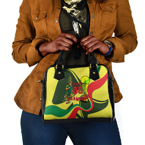 Personalized Senegal Champions World Football 2026 Shoulder Handbag Lions Of Teranga - Great Mosque Of Touba Pattern
