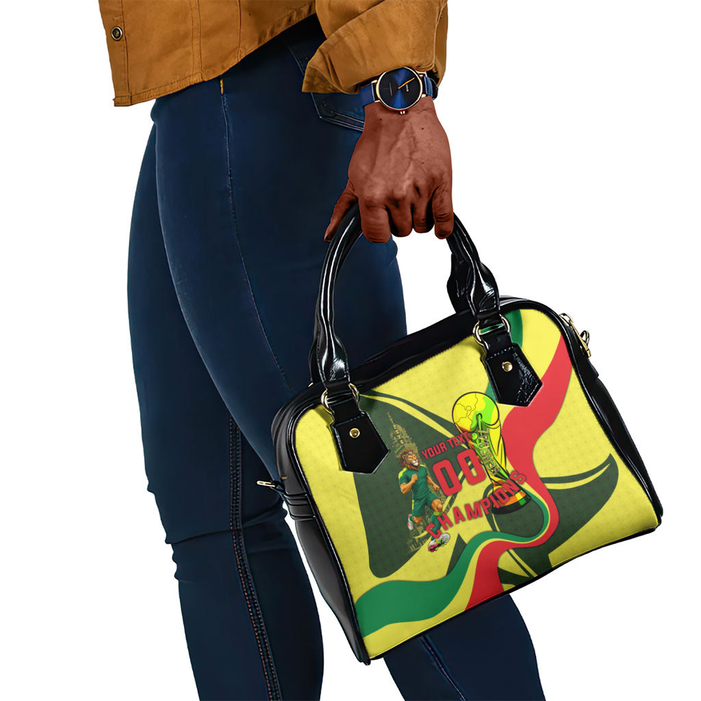 Personalized Senegal Champions World Football 2026 Shoulder Handbag Lions Of Teranga - Great Mosque Of Touba Pattern