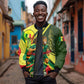 Personalized Senegal Champions World Football 2026 Sleeve Zip Bomber Jacket Lions Of Teranga - Great Mosque Of Touba Pattern