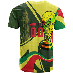 Personalized Senegal Champions World Football 2026 T shirt Lions Of Teranga - Great Mosque Of Touba Pattern