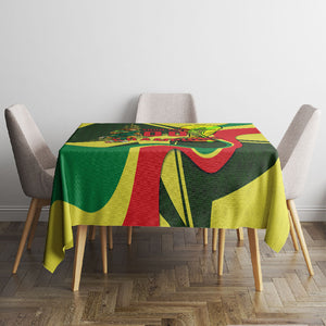 Personalized Senegal Champions World Football 2026 Tablecloth Lions Of Teranga - Great Mosque Of Touba Pattern