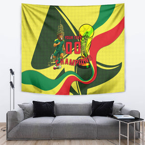 Personalized Senegal Champions World Football 2026 Tapestry Lions Of Teranga - Great Mosque Of Touba Pattern