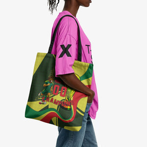 Personalized Senegal Champions World Football 2026 Tote Bag Lions Of Teranga - Great Mosque Of Touba Pattern