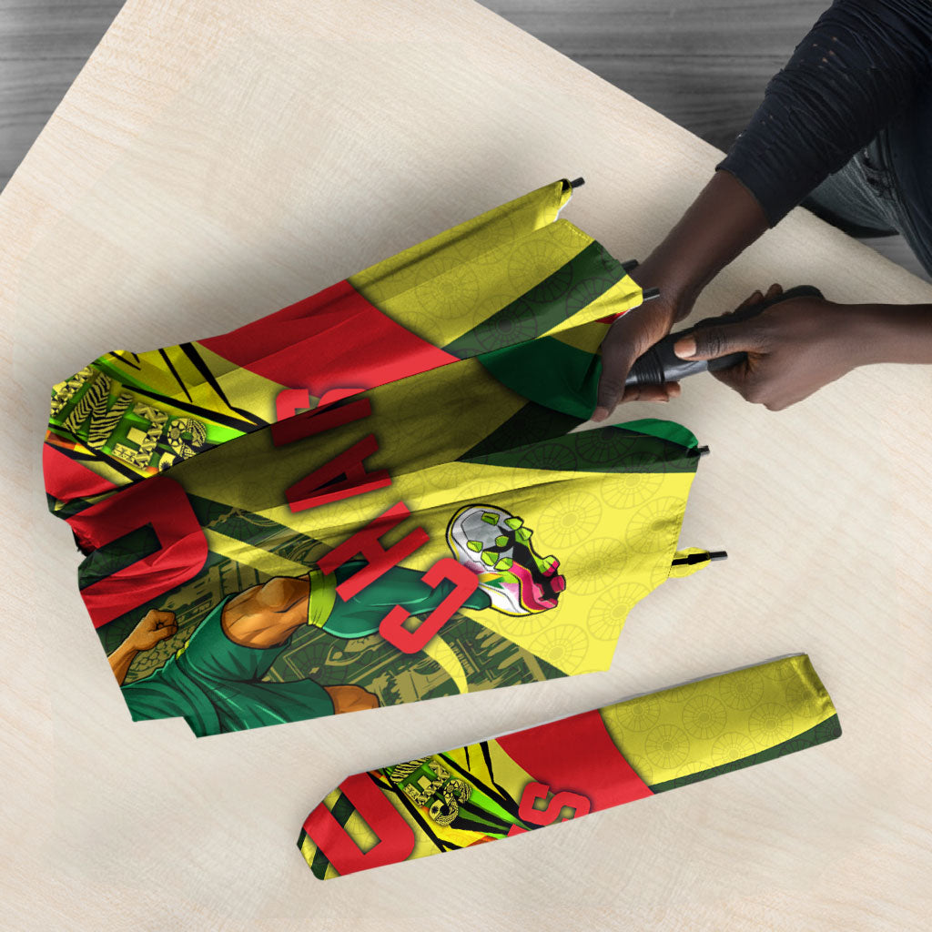 Personalized Senegal Champions World Football 2026 Umbrella Lions Of Teranga - Great Mosque Of Touba Pattern