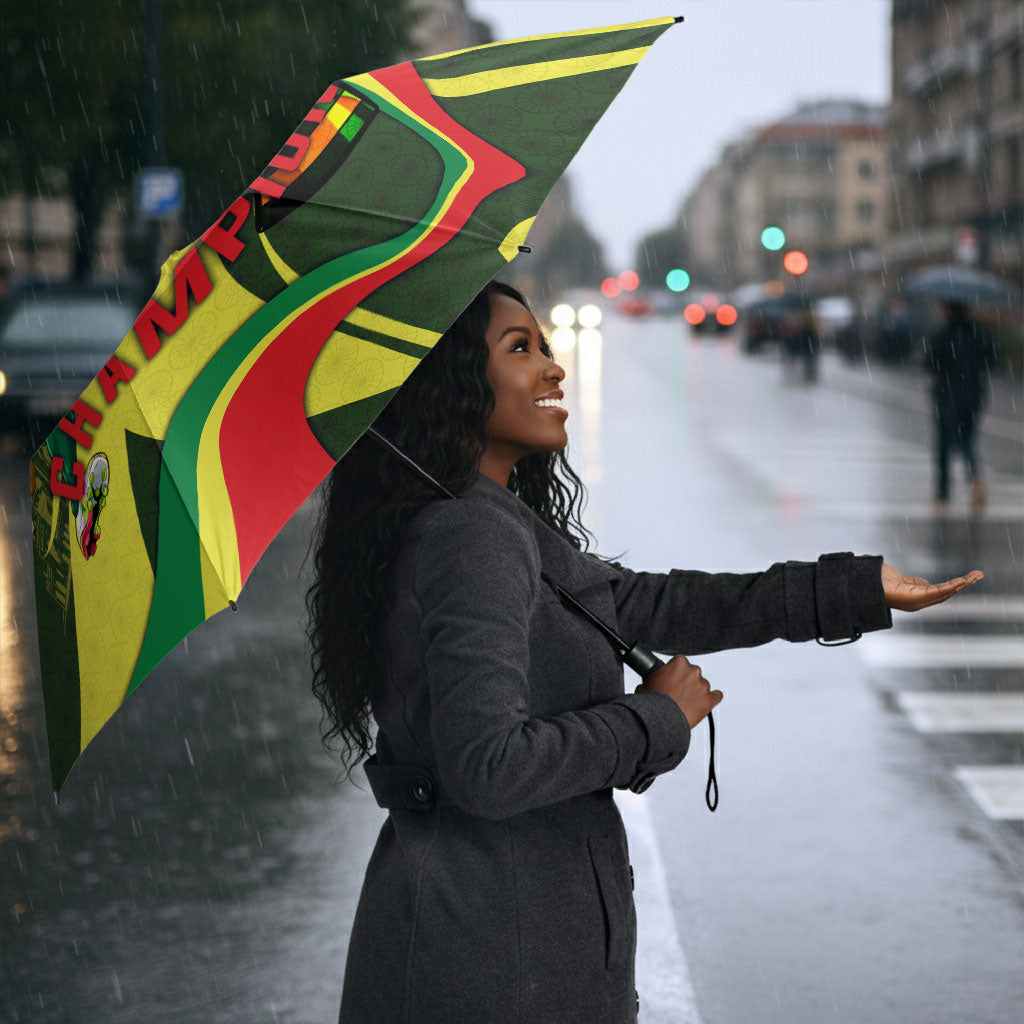 Personalized Senegal Champions World Football 2026 Umbrella Lions Of Teranga - Great Mosque Of Touba Pattern