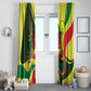 Personalized Senegal Champions World Football 2026 Window Curtain Lions Of Teranga - Great Mosque Of Touba Pattern