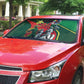 Custom Senegal Champions Football 2026 Auto Sun Shade Teranga Lions G.O.A.T Mascot - African Renaissance Monument