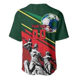 Custom Senegal Champions Football 2026 Baseball Jersey Teranga Lions G.O.A.T Mascot - African Renaissance Monument
