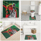 Custom Senegal Champions Football 2026 Bathroom Set Teranga Lions G.O.A.T Mascot - African Renaissance Monument