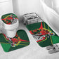 Custom Senegal Champions Football 2026 Bathroom Set Teranga Lions G.O.A.T Mascot - African Renaissance Monument