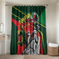 Custom Senegal Champions Football 2026 Bathroom Set Teranga Lions G.O.A.T Mascot - African Renaissance Monument