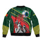 Custom Senegal Champions Football 2026 Bomber Jacket Teranga Lions G.O.A.T Mascot - African Renaissance Monument