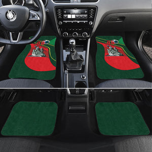 Custom Senegal Champions Football 2026 Car Mats Teranga Lions G.O.A.T Mascot - African Renaissance Monument