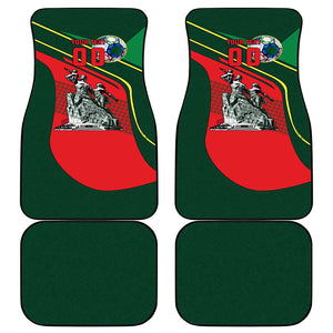Custom Senegal Champions Football 2026 Car Mats Teranga Lions G.O.A.T Mascot - African Renaissance Monument