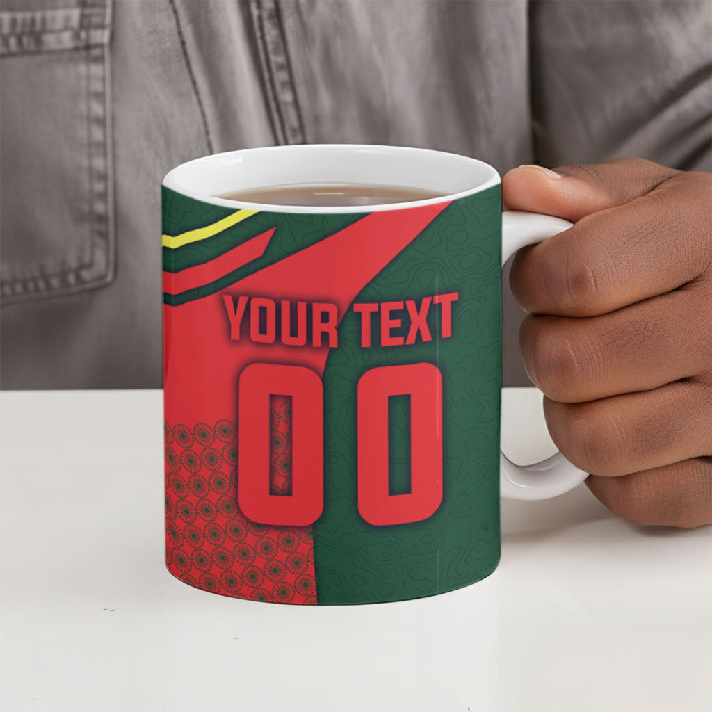Custom Senegal Champions Football 2026 Ceramic Mug Teranga Lions G.O.A.T Mascot - African Renaissance Monument