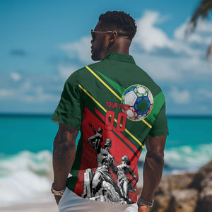 Custom Senegal Champions Football 2026 Hawaiian Shirt Teranga Lions G.O.A.T Mascot - African Renaissance Monument
