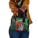 Custom Senegal Champions Football 2026 Shoulder Handbag Teranga Lions G.O.A.T Mascot - African Renaissance Monument