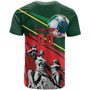 Custom Senegal Champions Football 2026 T shirt Teranga Lions G.O.A.T Mascot - African Renaissance Monument