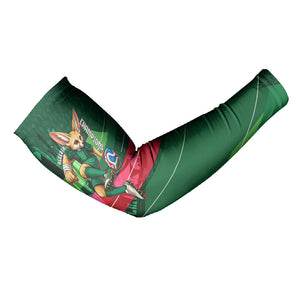 Personalized Algeria Football Champions Arm Sleeves Fennec Fox Mascot - Algiers Martyrs Memorial