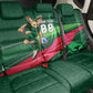 Personalized Algeria Football Champions Back Car Seat Cover Fennec Fox Mascot - Algiers Martyrs Memorial