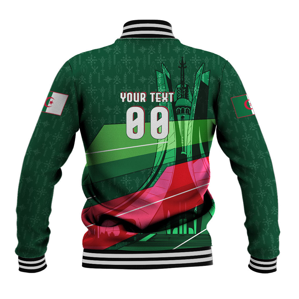 Personalized Algeria Football Champions Baseball Jacket Fennec Fox Mascot - Algiers Martyrs Memorial