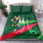 Personalized Algeria Football Champions Bedding Set Fennec Fox Mascot - Algiers Martyrs Memorial