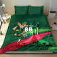 Personalized Algeria Football Champions Bedding Set Fennec Fox Mascot - Algiers Martyrs Memorial