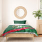 Personalized Algeria Football Champions Bedding Set Fennec Fox Mascot - Algiers Martyrs Memorial