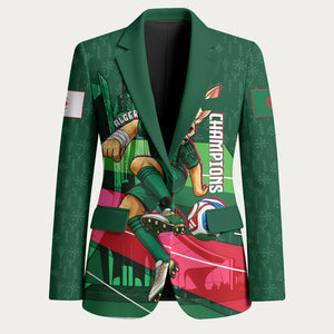 Personalized Algeria Football Champions Blazer Fennec Fox Mascot - Algiers Martyrs Memorial