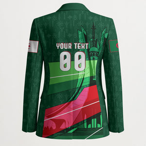 Personalized Algeria Football Champions Blazer Fennec Fox Mascot - Algiers Martyrs Memorial