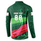 Personalized Algeria Football Champions Button Sweatshirt Fennec Fox Mascot - Algiers Martyrs Memorial