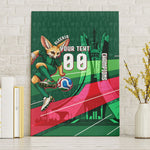 Personalized Algeria Football Champions Canvas Wall Art Fennec Fox Mascot - Algiers Martyrs Memorial