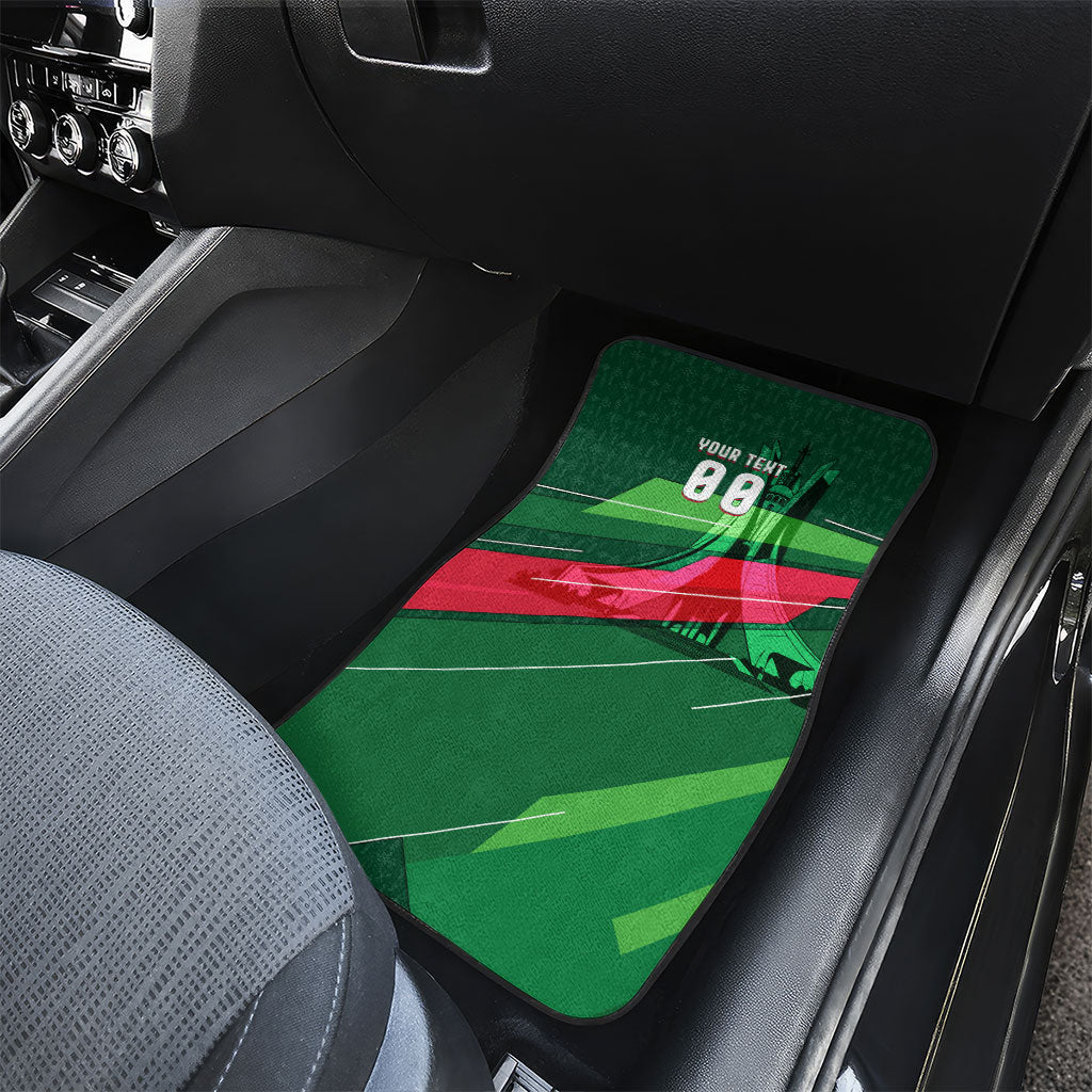 Personalized Algeria Football Champions Car Mats Fennec Fox Mascot - Algiers Martyrs Memorial