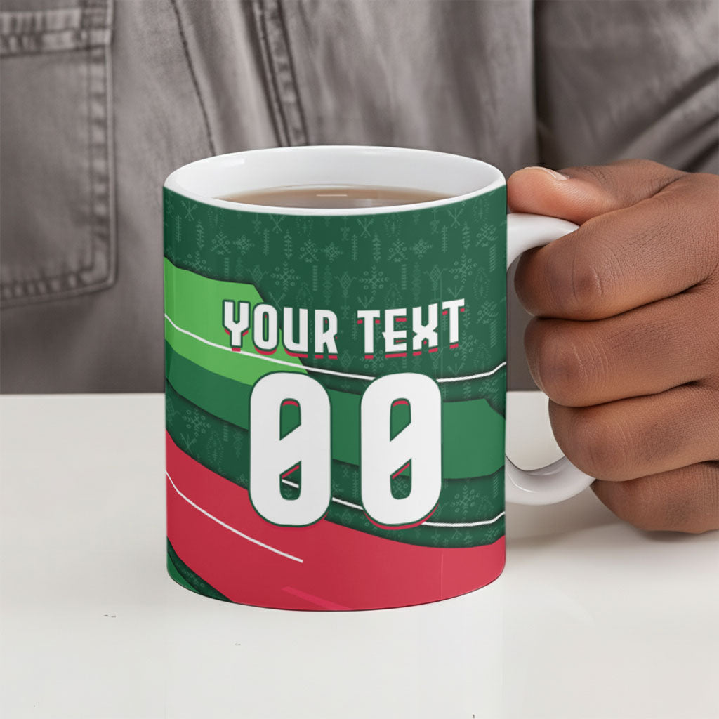 Personalized Algeria Football Champions Ceramic Mug Fennec Fox Mascot - Algiers Martyrs Memorial